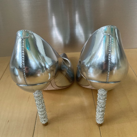 Sophia Webster Silver Coco Crystal Shoes - Picture 4 of 9